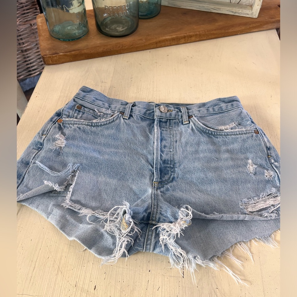 Agolde Distressed Denim Women Shorts size 26